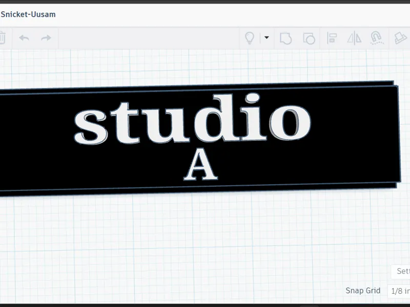studio A slider sign