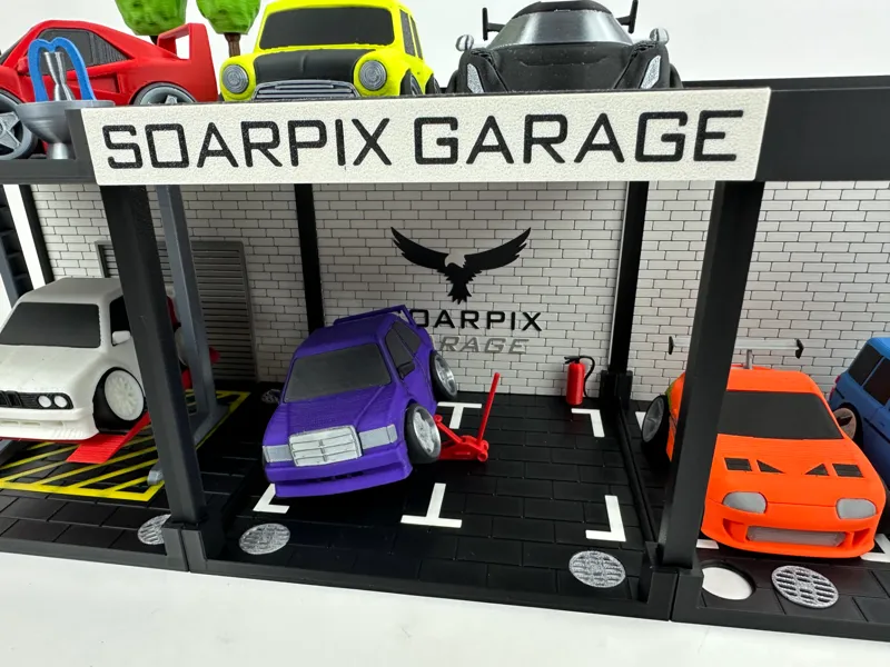SOARPIX GARAGE - Modular diorama display
