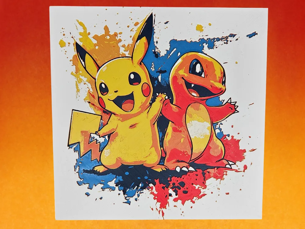 Pikachu and Charmander - Pokemon hueforge