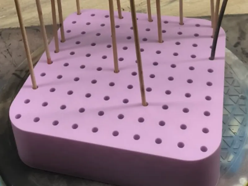 soporte perforado