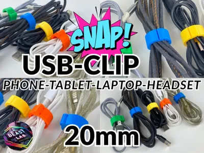20mm Phone Cable Clip Cable Organizer for USB Cord