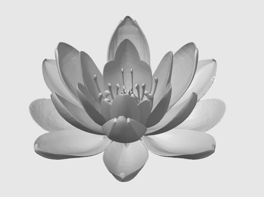 Miniatura 2 do modelo 3D Floating Water Lily – Pond Flower Decoration