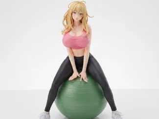 Sexy Gym Ball Girl Figure