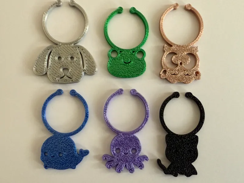 Cute Animal Wine Charms
