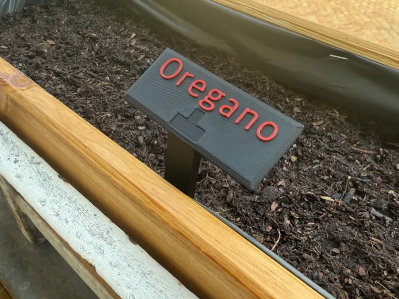 Angled plant label [AMS]