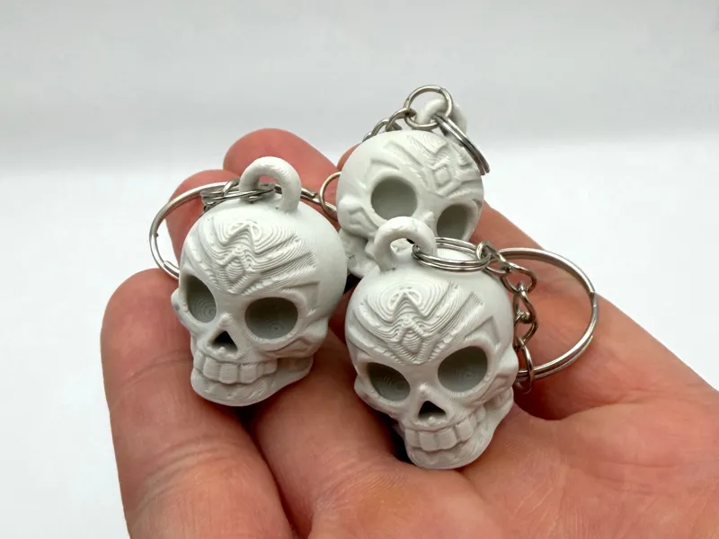 Chibi Skull Keychain