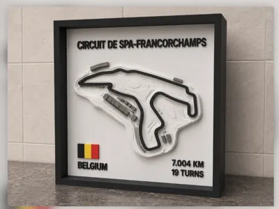 Circuit Wall Art -Spa Francorchamps