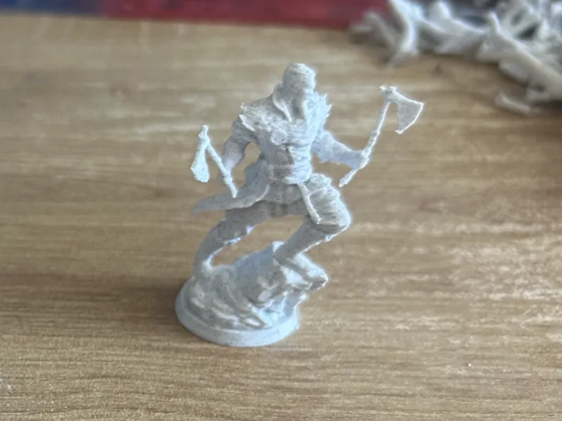Viking Berserker Miniature Statue