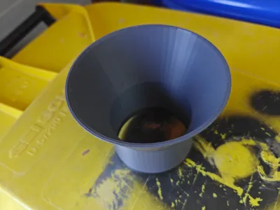 Funnel for a DN 75 pipe