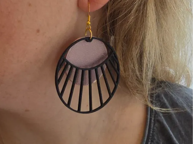 Boucles d'oreille soleil couchant V2