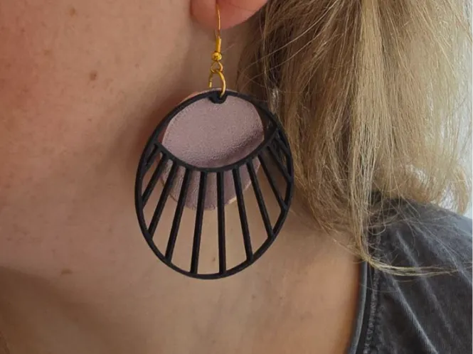 Boucles d'oreille soleil couchant V2