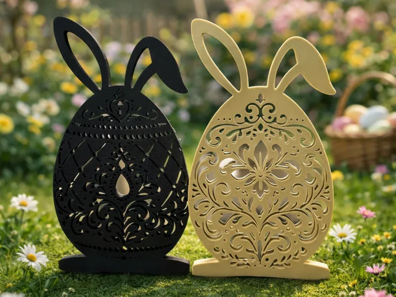 Filigree Easter Bunny Egg