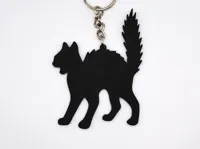 Porte-clés chat noir d'Halloween — photo 1