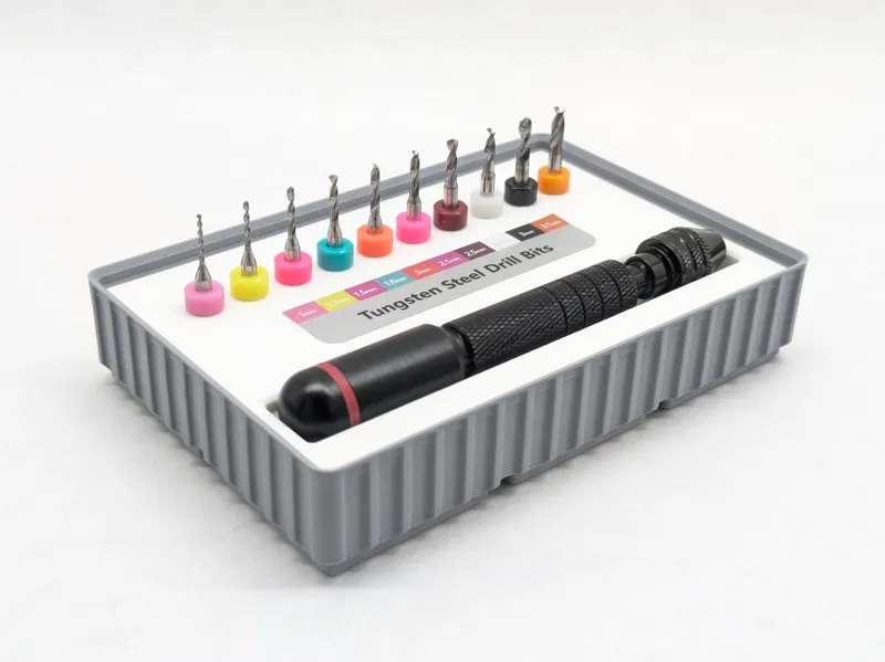 Hand Drill Kit insert for Corrugated Gridfinity