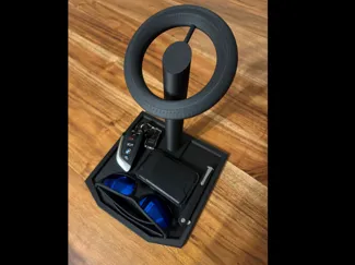 Desktop Hat Hanger with EDC Tray Organizer