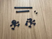 Clock hands, numbers and figures