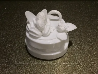 Strawberry cake keychain