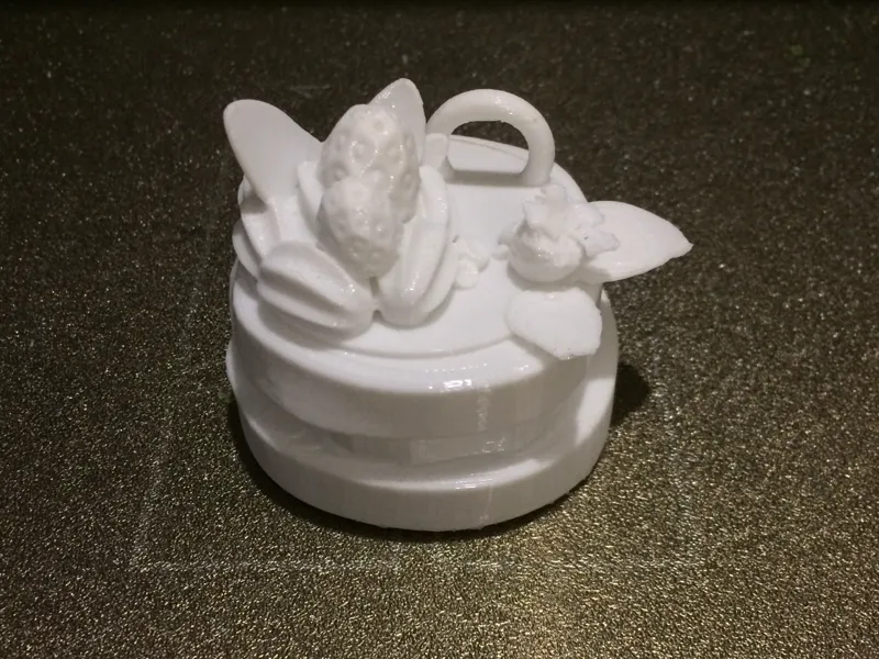 Strawberry cake keychain