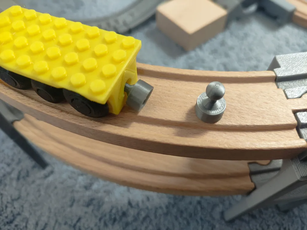 Pack De 10 Adaptadores Impresos En 3D Compatibles Con Brio Y Duplo Para Vías De Tren De Madera