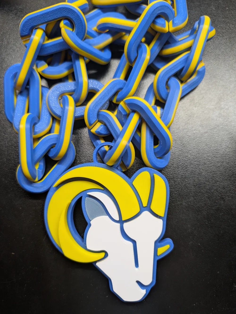 Los Angeles Rams Big Logo Chain V2 - Free 3D Print Model - MakerWorld
