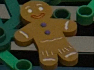 Giant 'brick' wreath gingerbread man