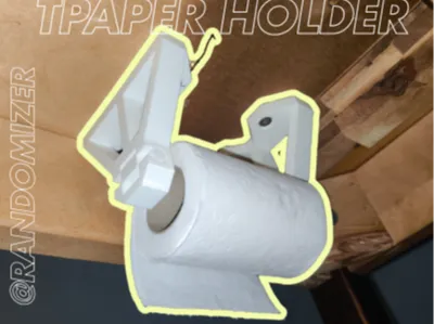 Under Desk Toilet Paper Holder