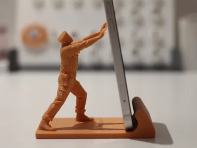 Soldier Phone Stand
