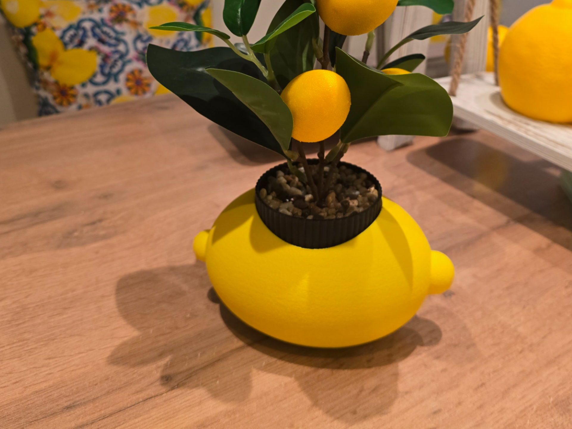 Übertopf Zitrone, Blumentopf Zitronen Form Lemon