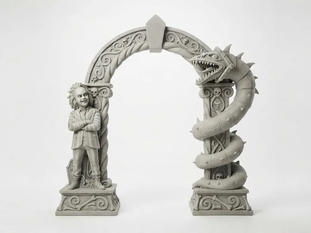 Twisted Creature Archway - Free 3D Print Model - MakerWorld