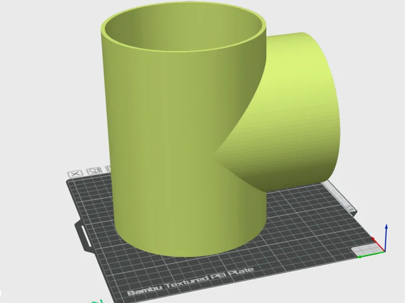 6 Inch T joint for duct tube