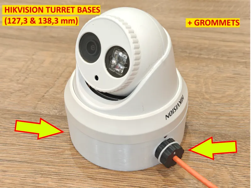 Hikvision Turret Camera Bases–V2 (Improved Design)
