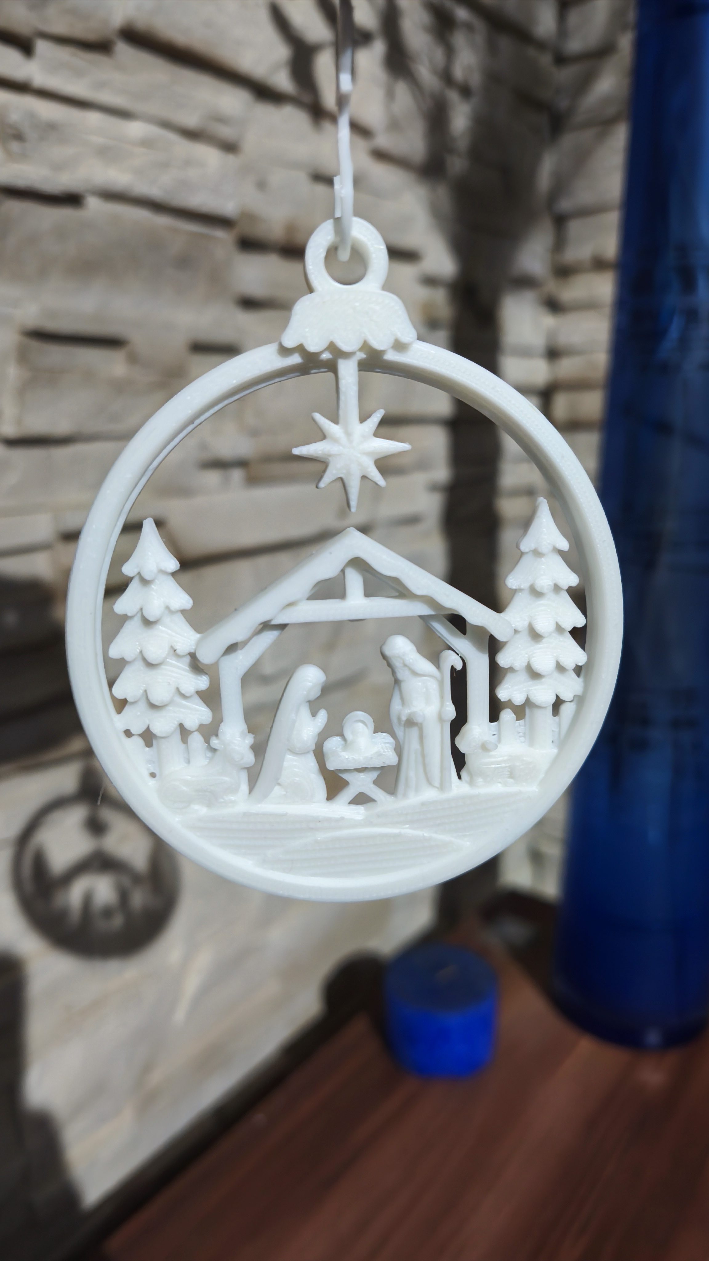Christmas Tree Ornament Nativity Scene - 1