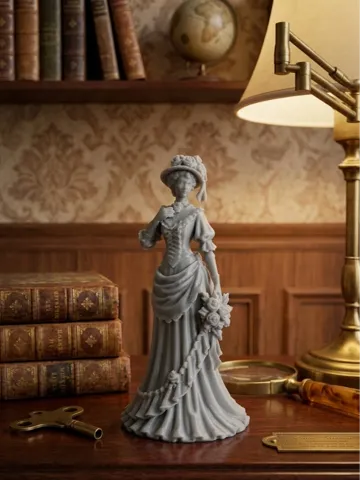 Figura decorativa: Leonardo Collection Victorian Lady Figurine — vista de referencia 2