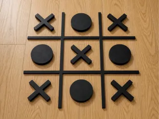 Tic Tac Toe(1hr approx and has replacement pieces)