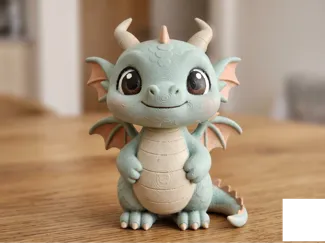 Minty the Baby Dragon