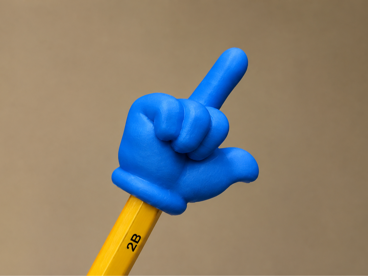 Pointing Hand (Pencil/Pen) - 1