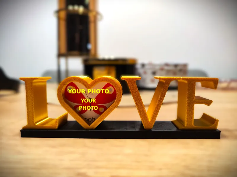 LOVE Sign With a Photo Slot/Holder