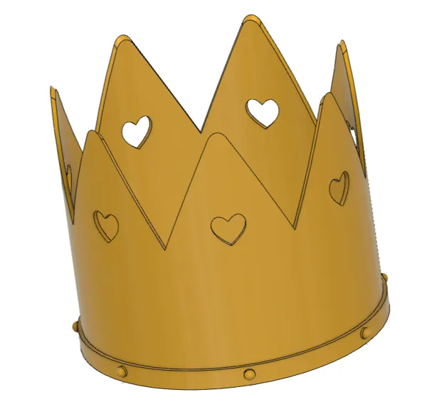 Topper couronne pour gâteau d'anniversaire