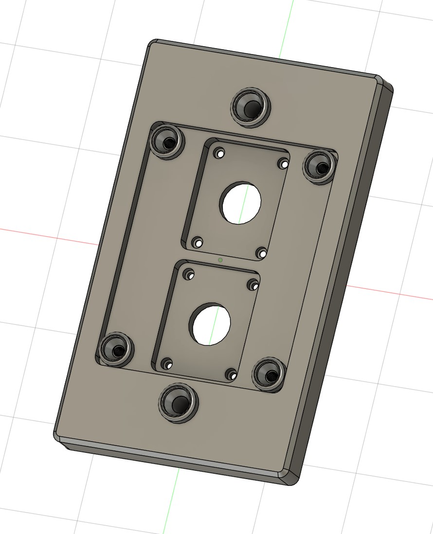 Miniatura 3 do modelo 3D Apollo CM Panel: Single Gang Light Switch Cover