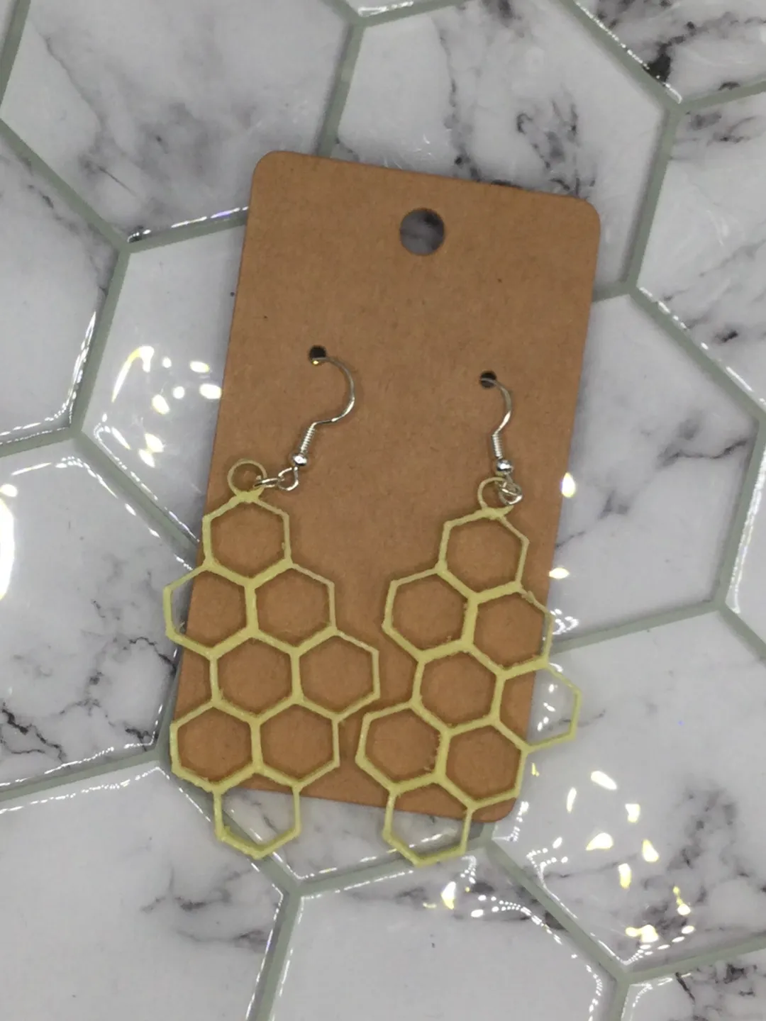 Honeycomb Earrings view 3