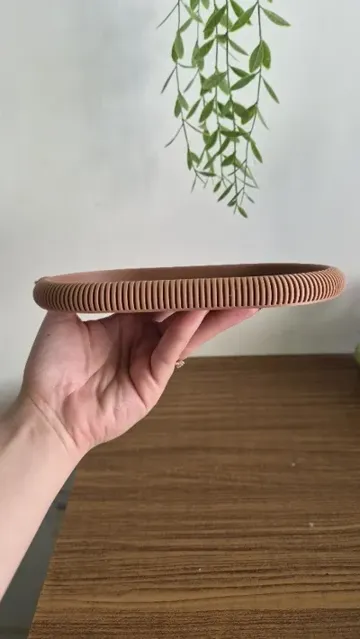 Bandeja organizadora: Customizable Japandi Ribbed Tray Generator — vista de referencia 3