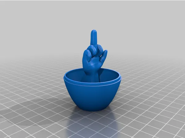 Doigt d'honneur surprise (œuf de Pâques)