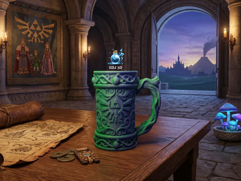 Zelda Hyrule Triforce Tankard Drink Holder Koozie