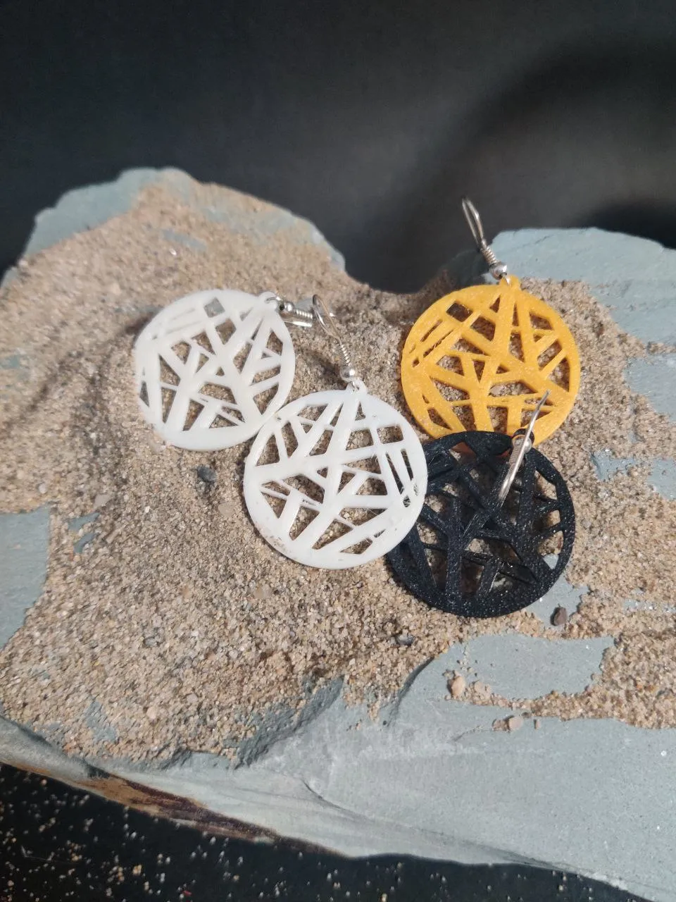 Geometric Chaos Earrings view 3