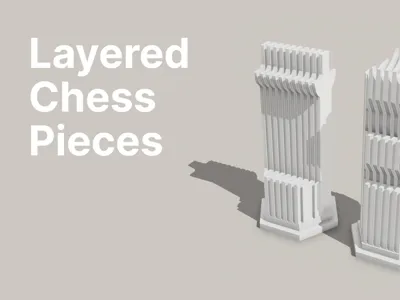 Layered Chess Pieces