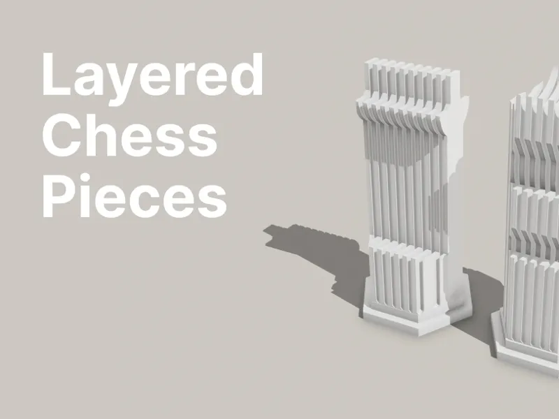 Layered Chess Pieces