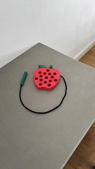 Letrero o emblema decorativo: Montessori Spielzeug Apfel & Wurm — vista de referencia 5