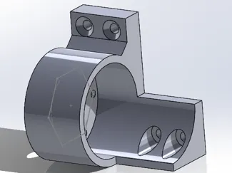 Geared DC Motor Mount