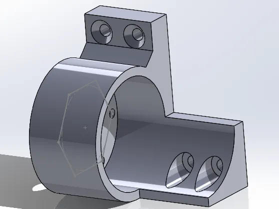 Geared DC Motor Mount