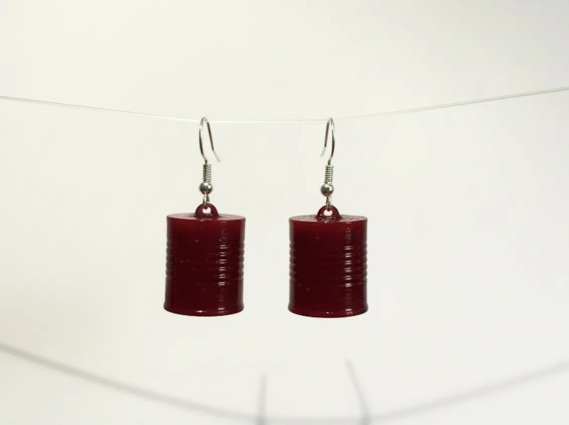 Cranberry Sauce Earrings view 3